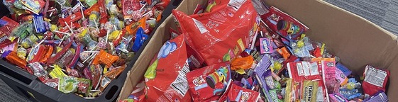candy in boxes