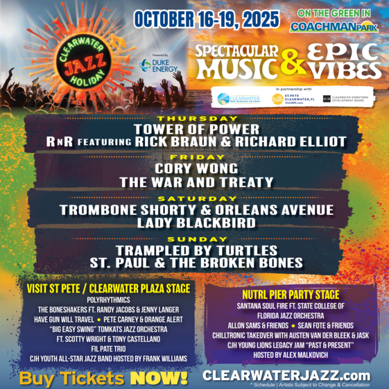 Clearwater Jazz Holiday Lineup