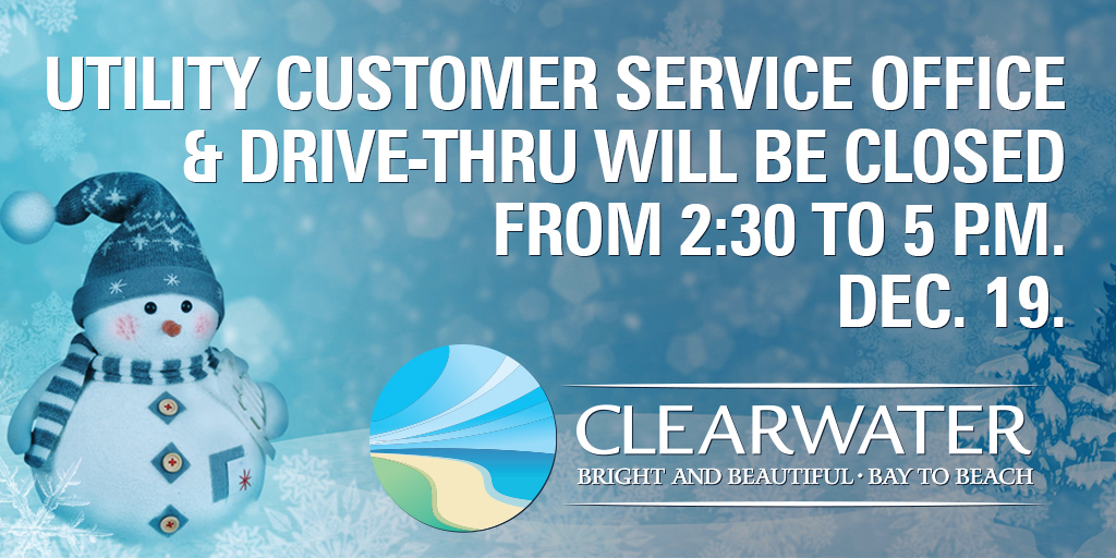 Utility Customer Service to Close Early