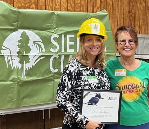 Suncoast Sierra Club 2025 Sustainability & Leadership Award: Glenna and Cassie
