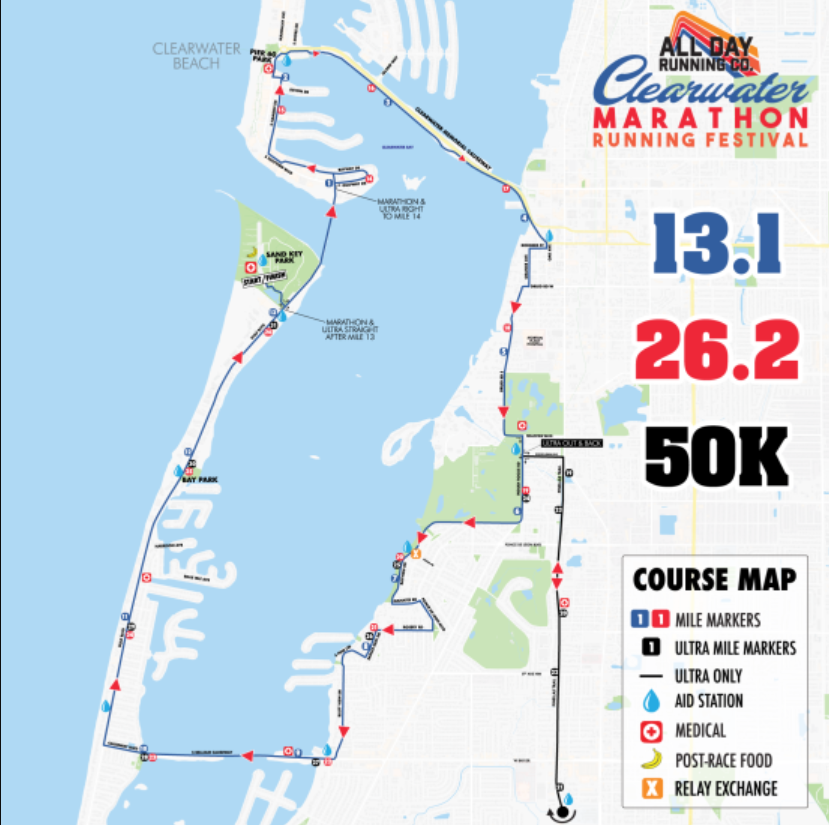 Clearwater Marathon Course