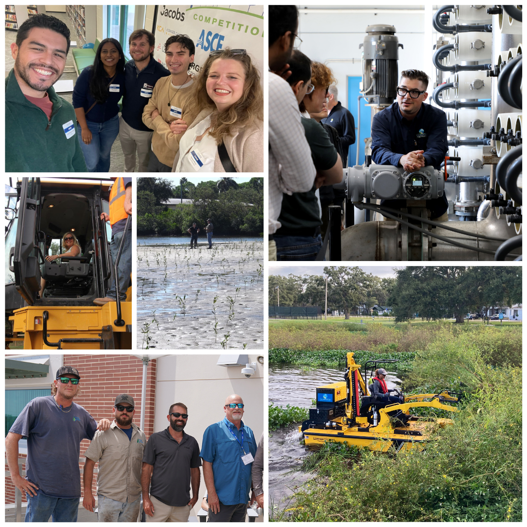 Photo collage of city engineers