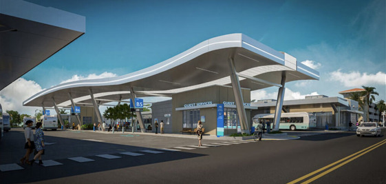Rendering image of the future PSTA Clearwater station