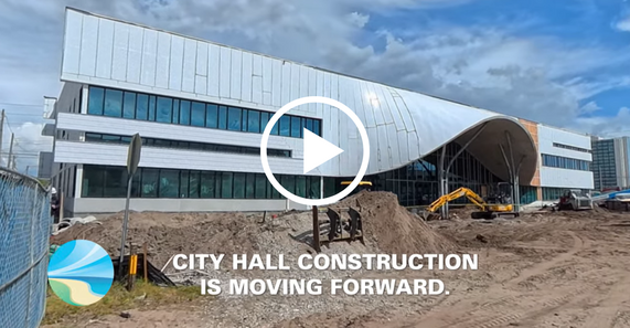 This is an image of the future City Hall under construction