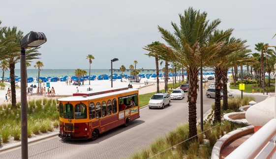Trolley at beach