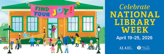 This is a flyer for National Library Week