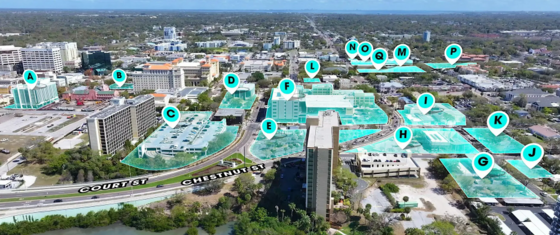 Pinellas County Properties Map in Downtown Clearwater