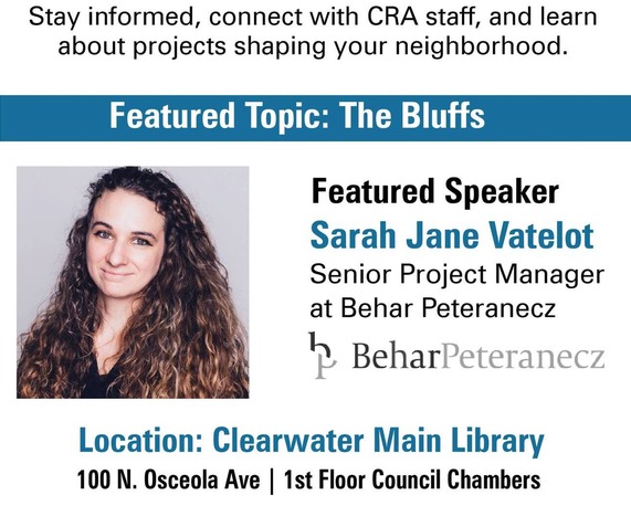 Flyer for the April 28 CRA Community Outreach Meeting