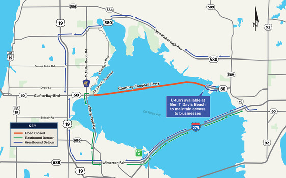 Courtney Campbell Causeway Nighttime Closures