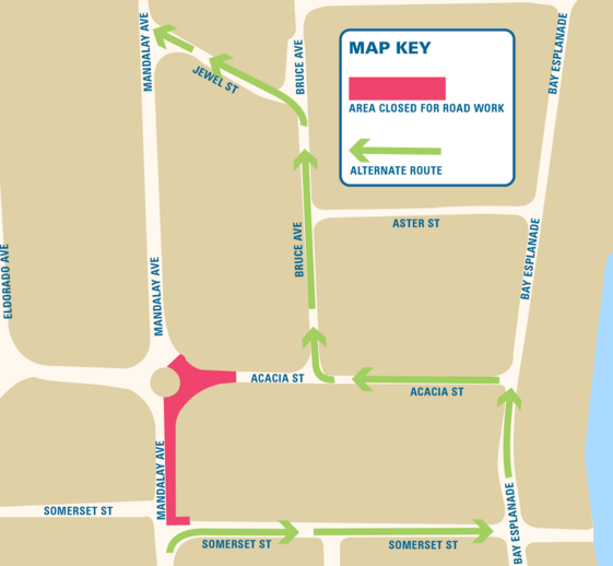 Acacia Detour Map