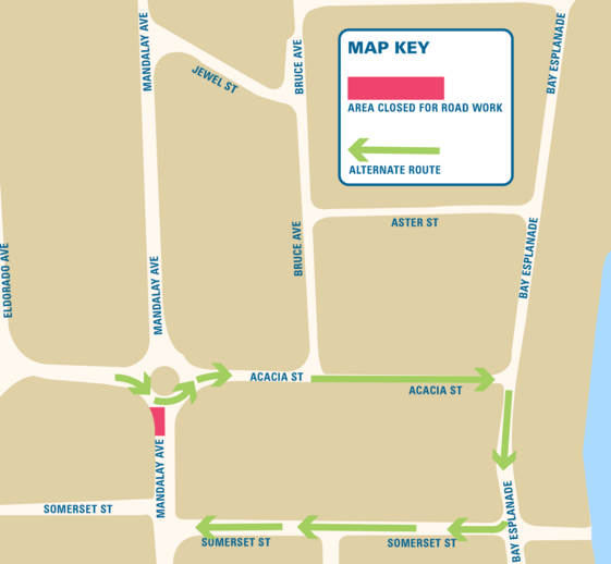 Acacia Construction map