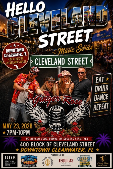 This is a flyer for the May 23 Hello Cleveland Street event