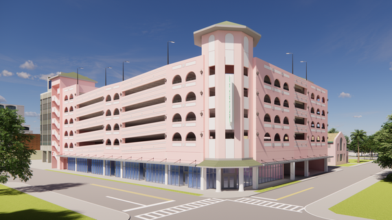 Rendering of Osceola Parking Garage