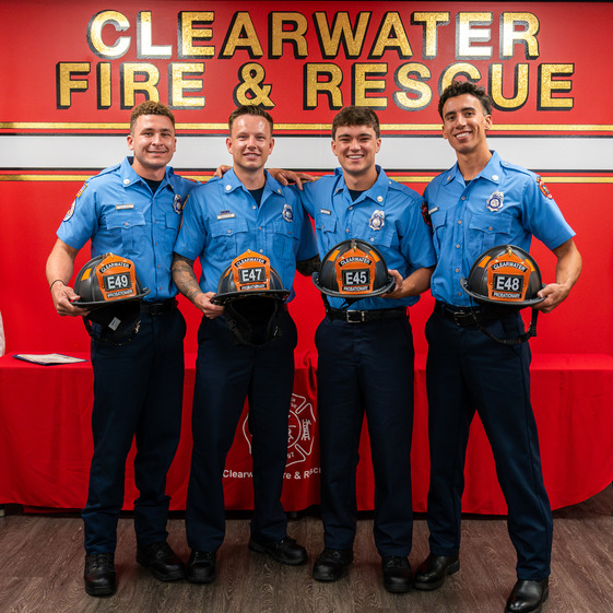 Group of Clearwater Fire & Rescue Firefighters
