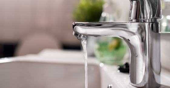 faucet with water