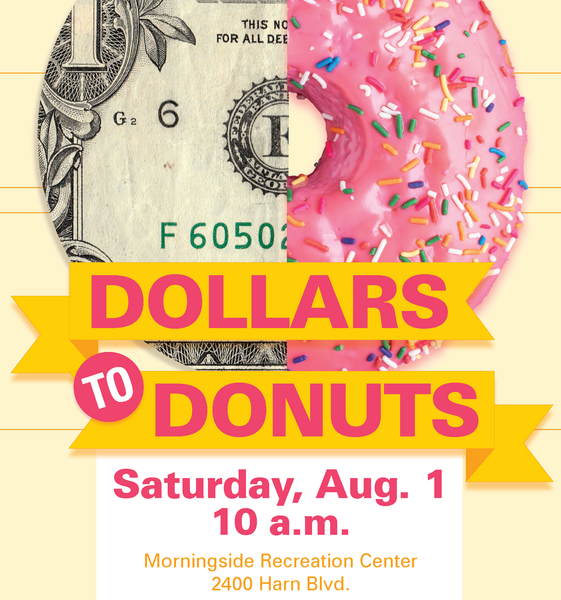 Dollars to Donuts Community Workshop Graphic