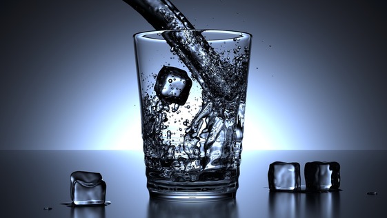 Glass of drinking water