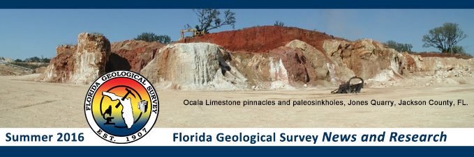 Florida Geological Survey header for Summer 2016