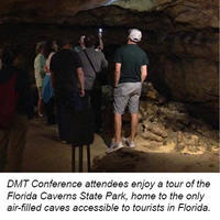 DMT Conference attendees enjoy a tour of the Florida Caverns State Park, home to the only air-filled caves accessible to tourists in Florida.