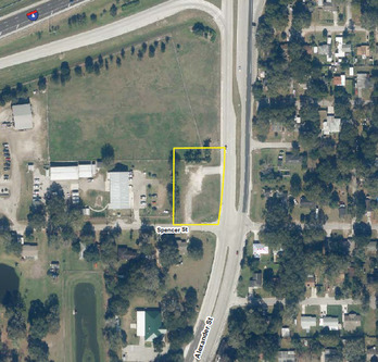 Aerial map state surplus land for bid; DSL-BID-16-010 Hillsborough County