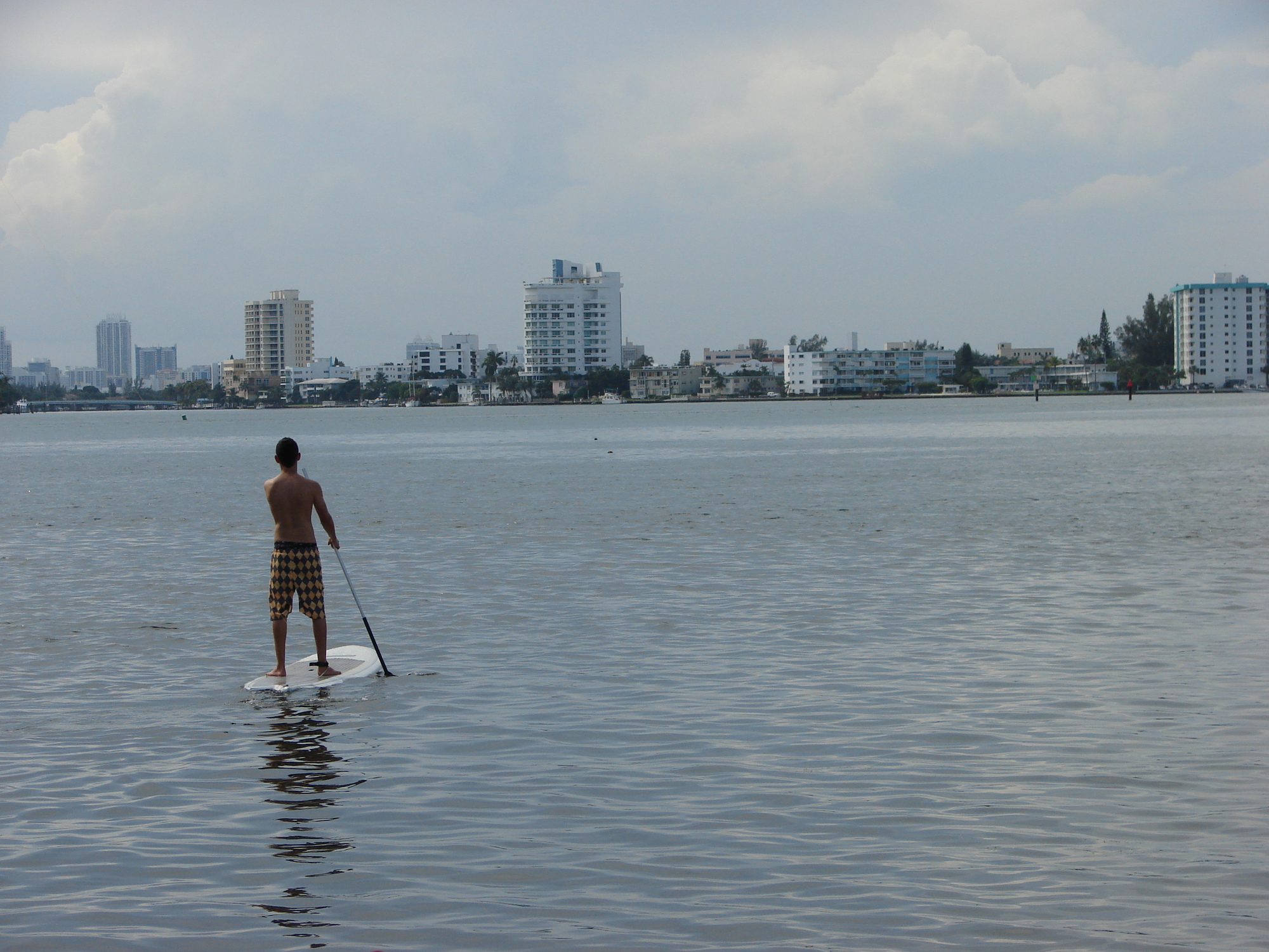 Stand-up paddle-boarding at Oleta River State Park
