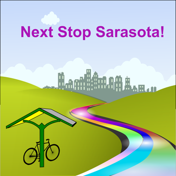 Next Stop Sarasota graphic design by Freepik