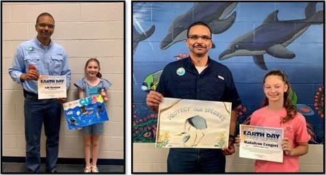 Shawn presenting Posters