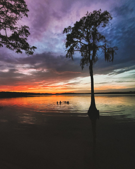 Cody McNeal’s photo titled “Exploding Sunset” was taken at De Leon Springs State Park. 