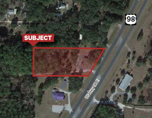 Aerial Photo of Property for Bid Number DSL-BID-22-002, located in Levy County.