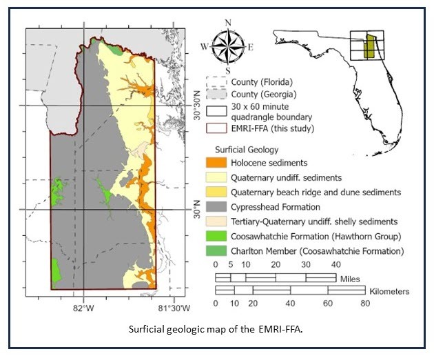 Surficial geologic map of the EMRI-FFA