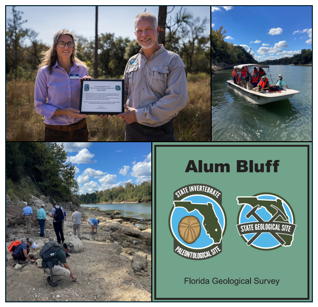 Figure 1. Alum Bluff designation ceremony and outing.
