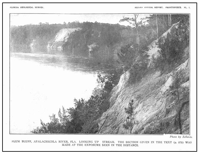 Figure 9. One of the earliest photos taken of Alum Bluff.