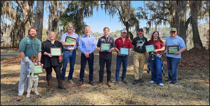 Figure 3. Cypress Pool Dye Trace Team members received the FGS Team Extra Effort Award.