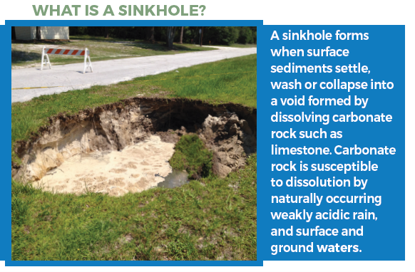 Figure 9. A Homeowner’s Guide to Sinkholes in Florida provides information about sinkhole formation.