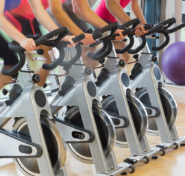 fitness exercise class - spin class