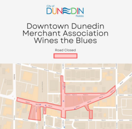 Wine the Blues Road closures