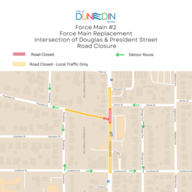 Road closure douglas - pres