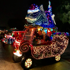 Holiday Golf Cart Parade