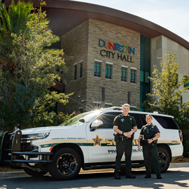 Pinellas County Sheriff's deputies at Dunedin City Hall