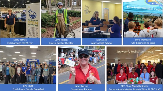 Picture showing EPC staff at various outreach events