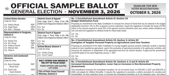 2026 General Sample Ballot