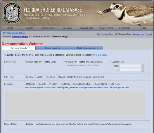 New Florida Shorebird Database Custom Search Option is Coming Soon!