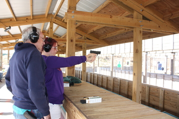 Target shooting at a FWC-managed shooting range