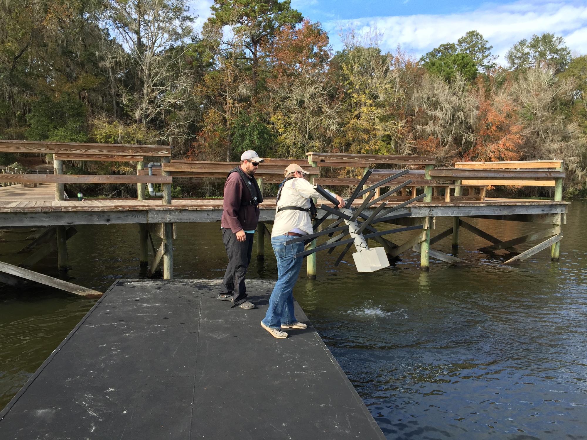 Fish attractors in Lake Talquin