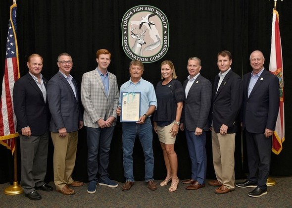 Aaron Adams Award at Commission Meeting