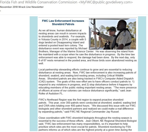 Wrackline Newsletter