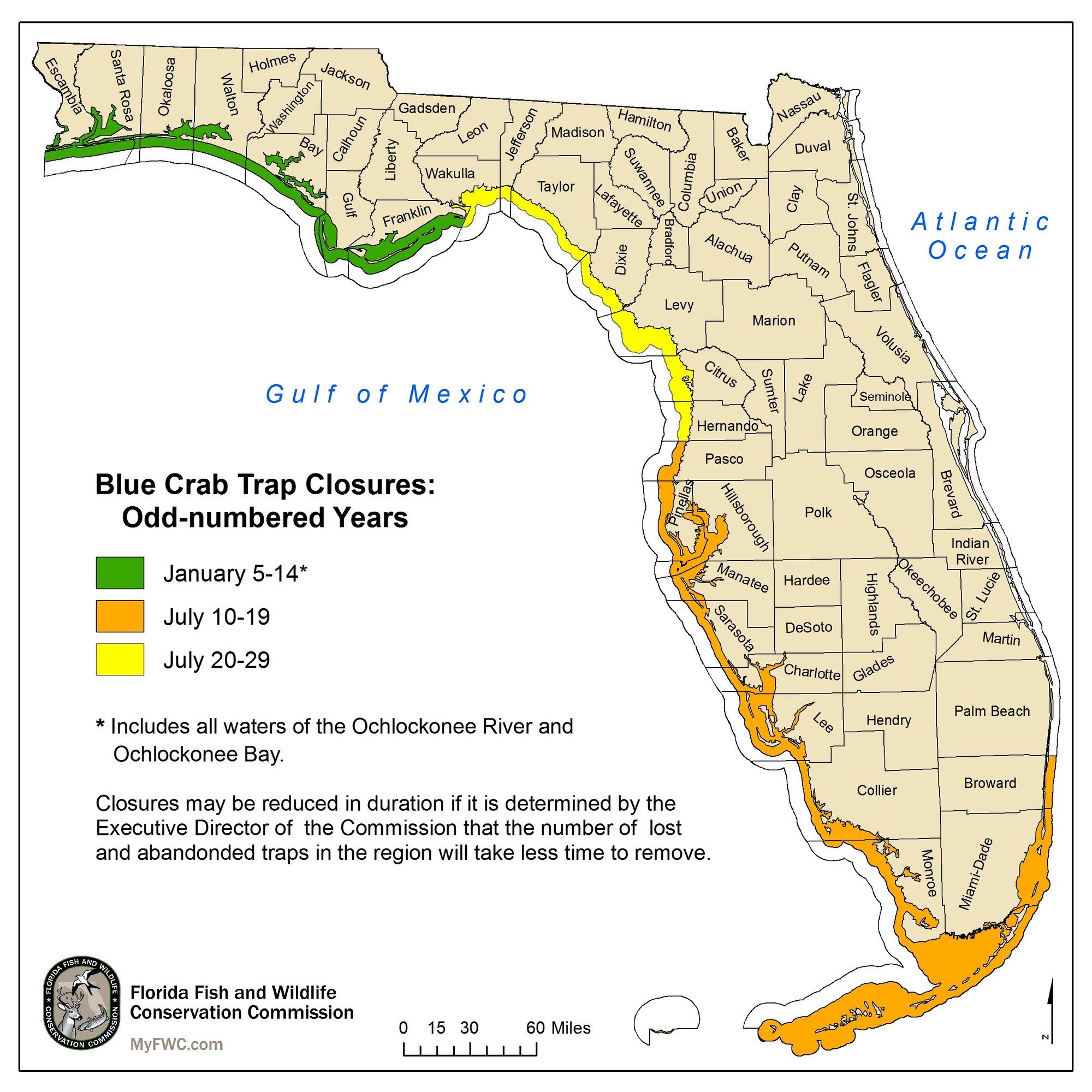 Southwest Florida Blue Crab Trap Closure Starts July 10 Followed