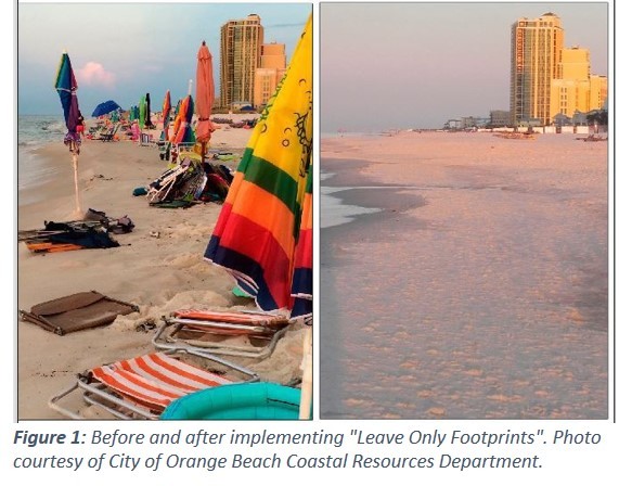 Leave only footprints: before and after