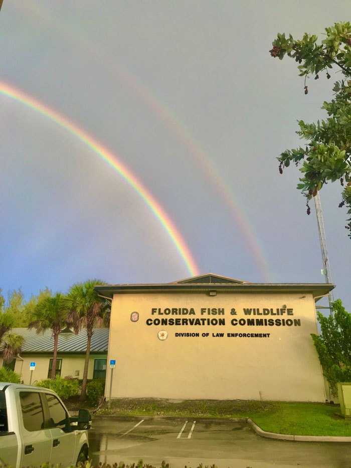 rainbow over facility