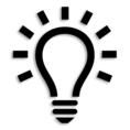 tip lightbulb icon